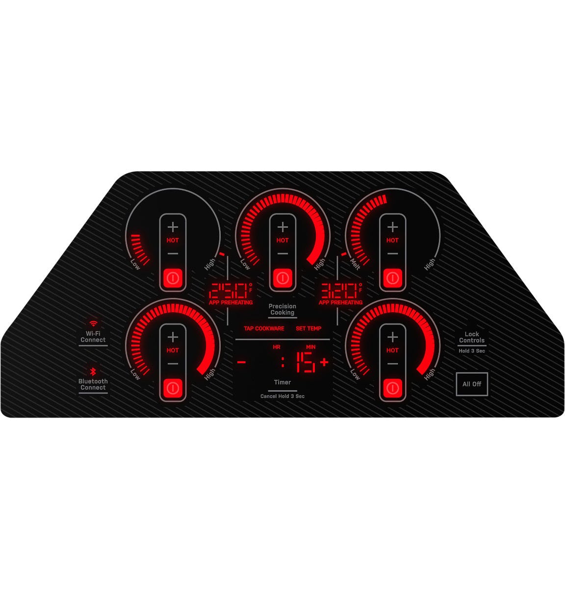 GE Profile 36" Built-In Touch Control Induction Cooktop PHP7036DTBB