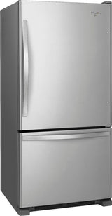 Whirlpool 30-inches wide Bottom-Freezer Refrigerator with SpillGuard Glass Shelves - 18.7 cu. ft. WRB329DMBM