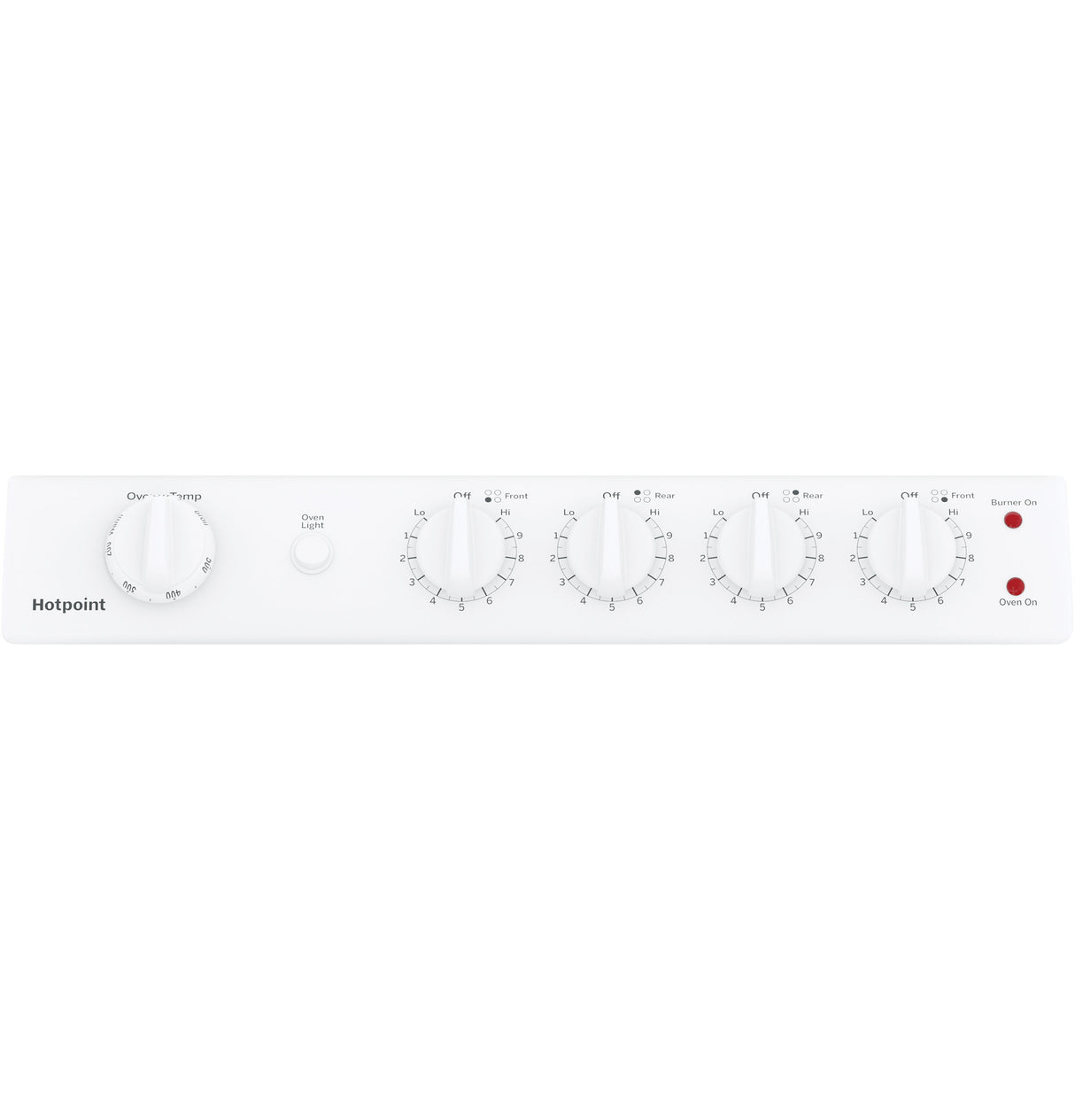 Hotpoint 24" Electric Free-Standing Front-Control Range RAS240DMWW