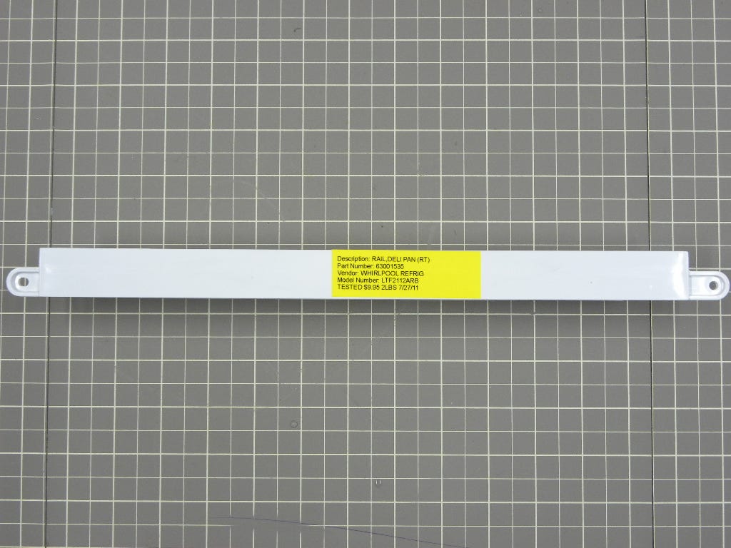 Whirlpool Refrigerator Deli Pan Rail (RT) 63001535