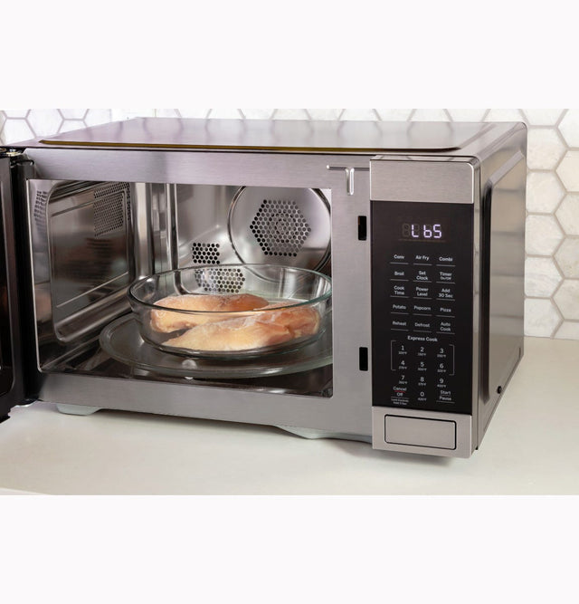 GE® 1.0 Cu. Ft. Capacity Countertop Convection Microwave Oven with Air Fry JES1109RRSS