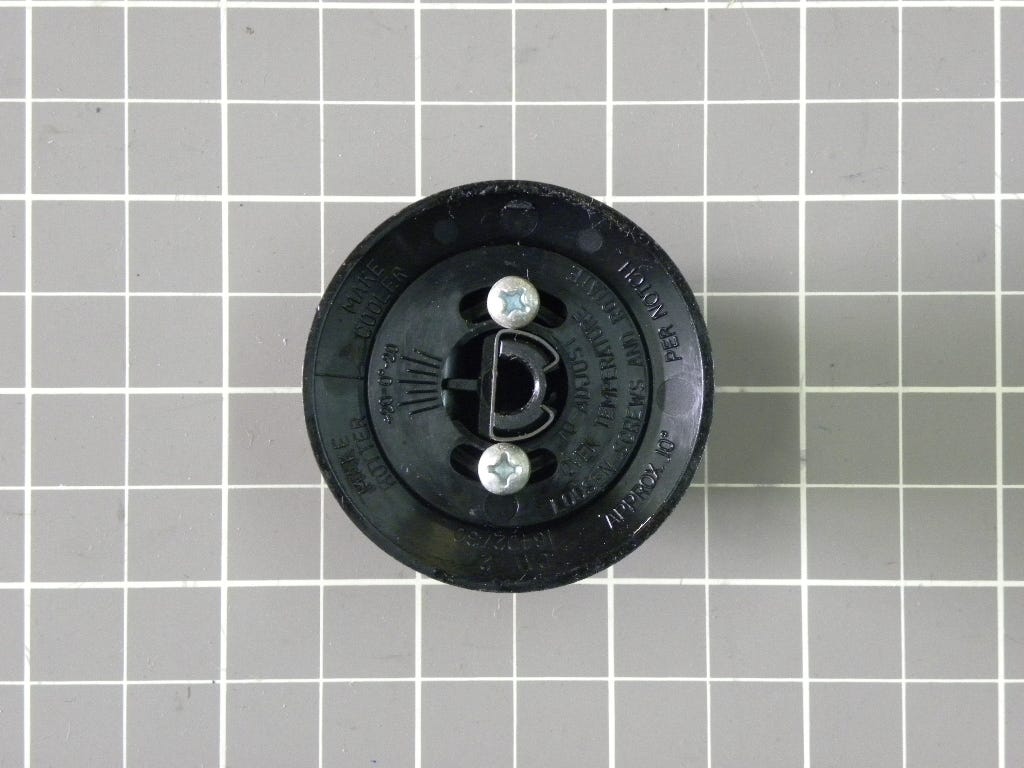 Oven Temp Knob (Black) WB03X5791