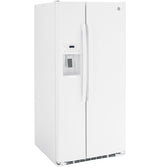 GE® ENERGY STAR® 27.9 Cu. Ft. Side-By-Side Refrigerator with Extra Tall Dispenser and In-Door Icemaker GSS23GGPWW