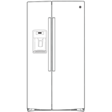 GE ENERGY STAR® 25.3 Cu. Ft. Side-By-Side Refrigerator GSE25GYPFS