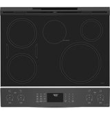 GE Profile™ ENERGY STAR® 30" Smart Slide-In Fingerprint Resistant Front-Control Induction and Convection Range with No Preheat Air Fry PHS93EYPFS