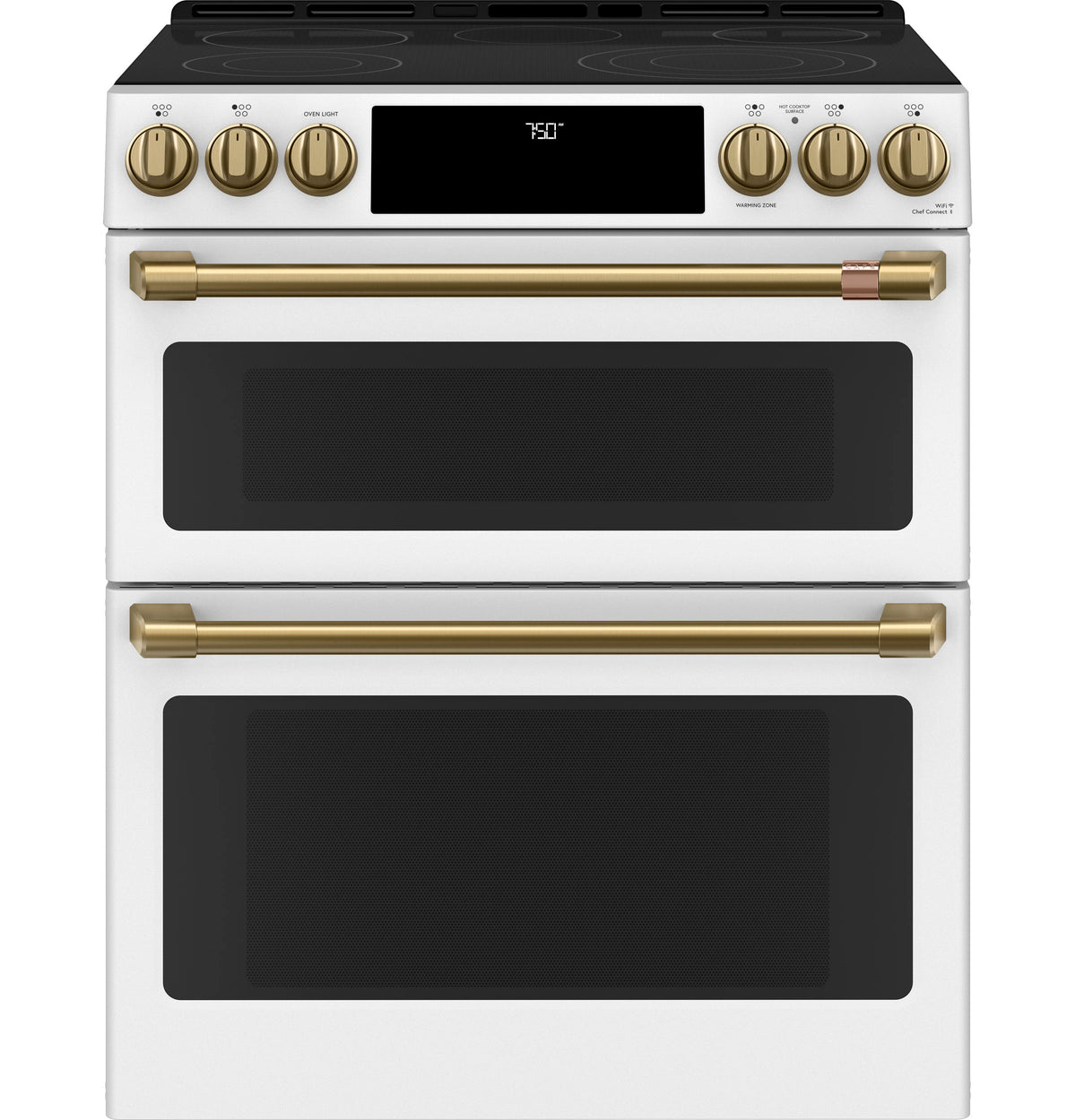 Café Front Control Electric Knobs and Handles - Brushed Bronze CXFCEHKPMCG