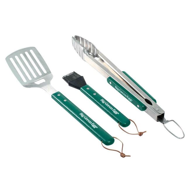 Stainless BBQ Tool Set with Wood Handles BGE-127686