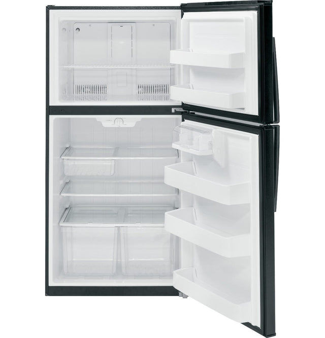 GE ENERGY STAR 21.1 Cu. Ft. Top-Freezer Refrigerator GTE21GTHBB