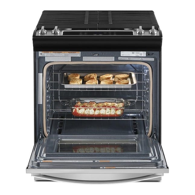 5.0 Cu. Ft. Whirlpool Gas Range with Frozen Bake Technology WEG515S0LS