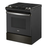 5.0 Cu. Ft. Whirlpool Gas Range with Frozen Bake Technology WEG515S0LV-Black Stainless