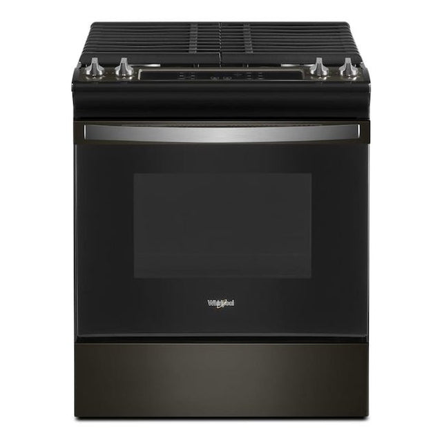 5.0 Cu. Ft. Whirlpool Gas Range with Frozen Bake Technology WEG515S0LV-Black Stainless