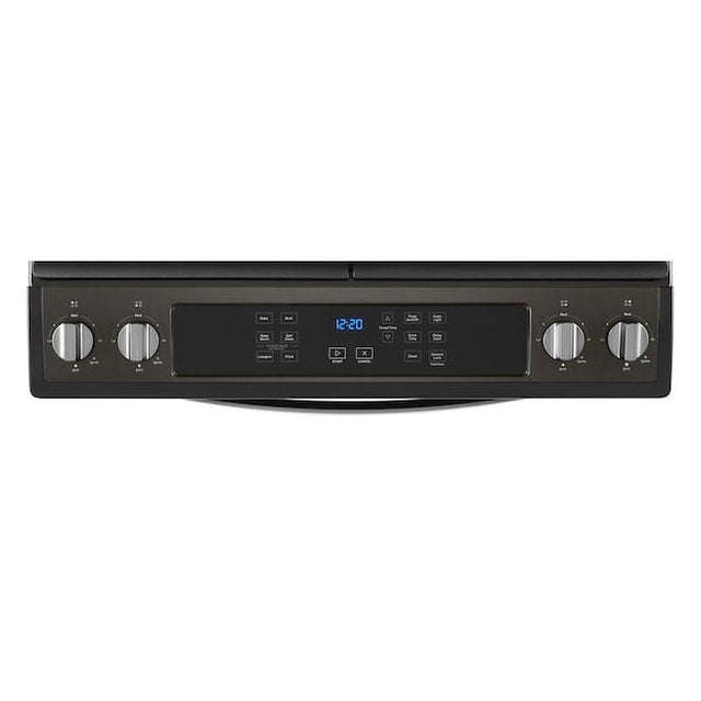 5.0 Cu. Ft. Whirlpool Gas Range with Frozen Bake Technology WEG515S0LV-Black Stainless