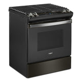 5.0 Cu. Ft. Whirlpool Gas Range with Frozen Bake Technology WEG515S0LV-Black Stainless