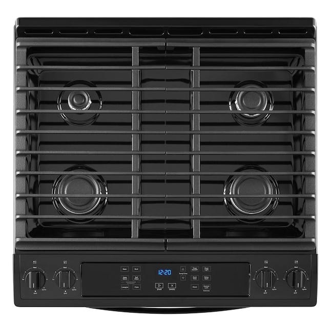 5.0 Cu. Ft. Whirlpool Gas Range with Frozen Bake Technology WEG515S0LB