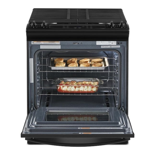 5.0 Cu. Ft. Whirlpool Gas Range with Frozen Bake Technology WEG515S0LB