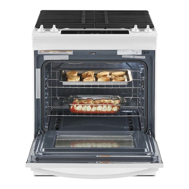 5.0 Cu. Ft. Whirlpool Gas Range with Frozen Bake Technology WEG515S0LW