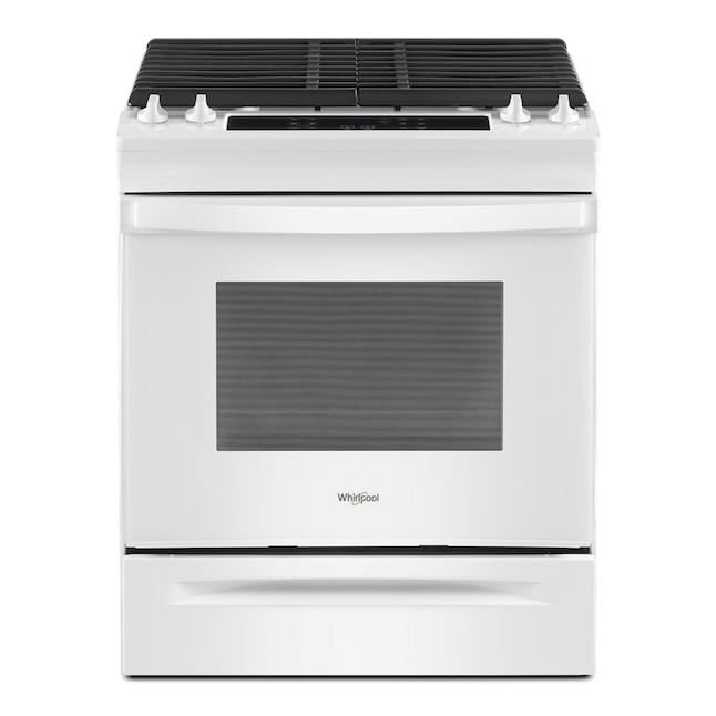5.0 Cu. Ft. Whirlpool Gas Range with Frozen Bake Technology WEG515S0LW