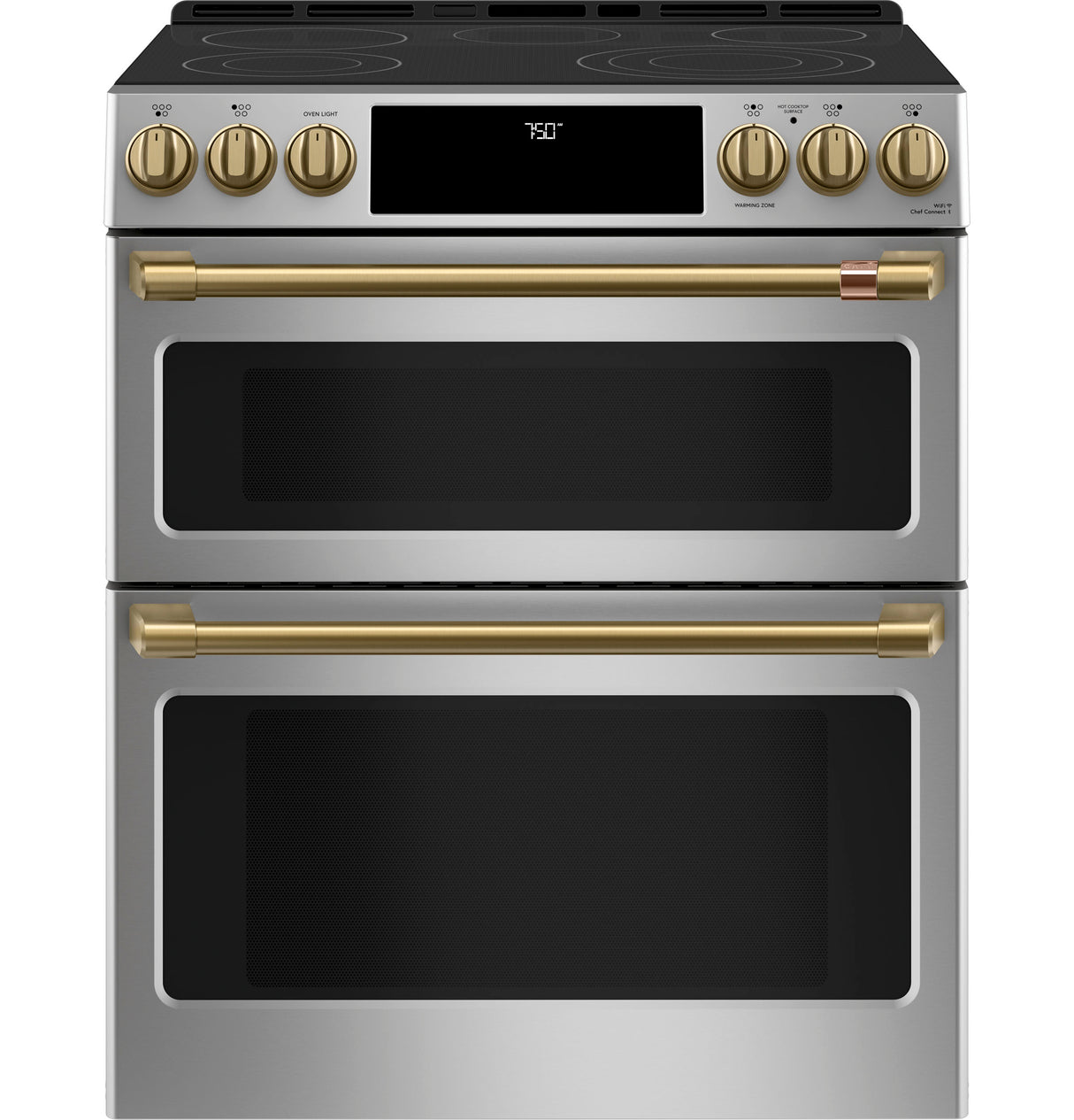 Café Front Control Electric Knobs and Handles - Brushed Bronze CXFCEHKPMCG