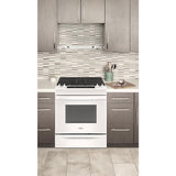 5.0 Cu. Ft. Whirlpool Gas Range with Frozen Bake Technology WEG515S0LW-White