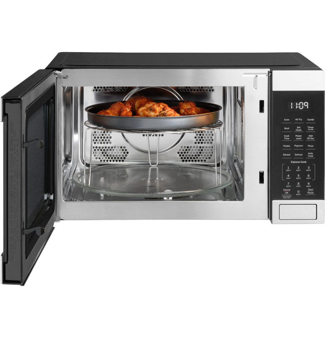 GE® 1.0 Cu. Ft. Capacity Countertop Convection Microwave Oven with Air Fry JES1109RRSS