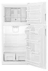 Amana 30-inch Wide Top-Freezer Refrigerator with Glass Shelves - 18 cu. ft. ART318FFDW