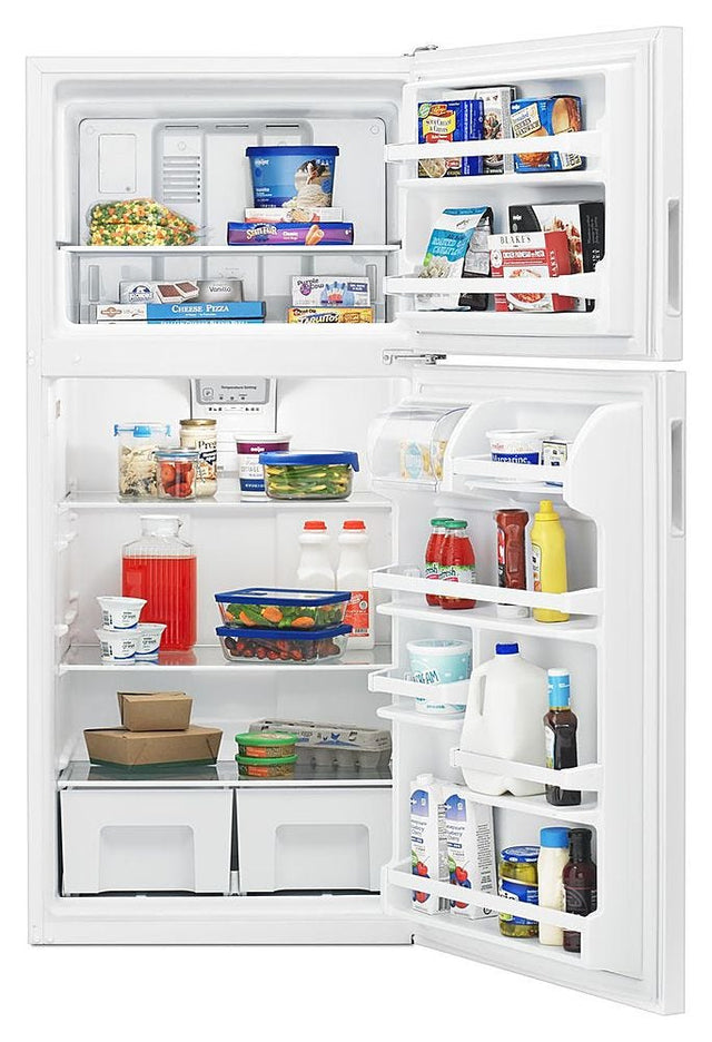 Amana 30-inch Wide Top-Freezer Refrigerator with Glass Shelves - 18 cu. ft. ART318FFDW