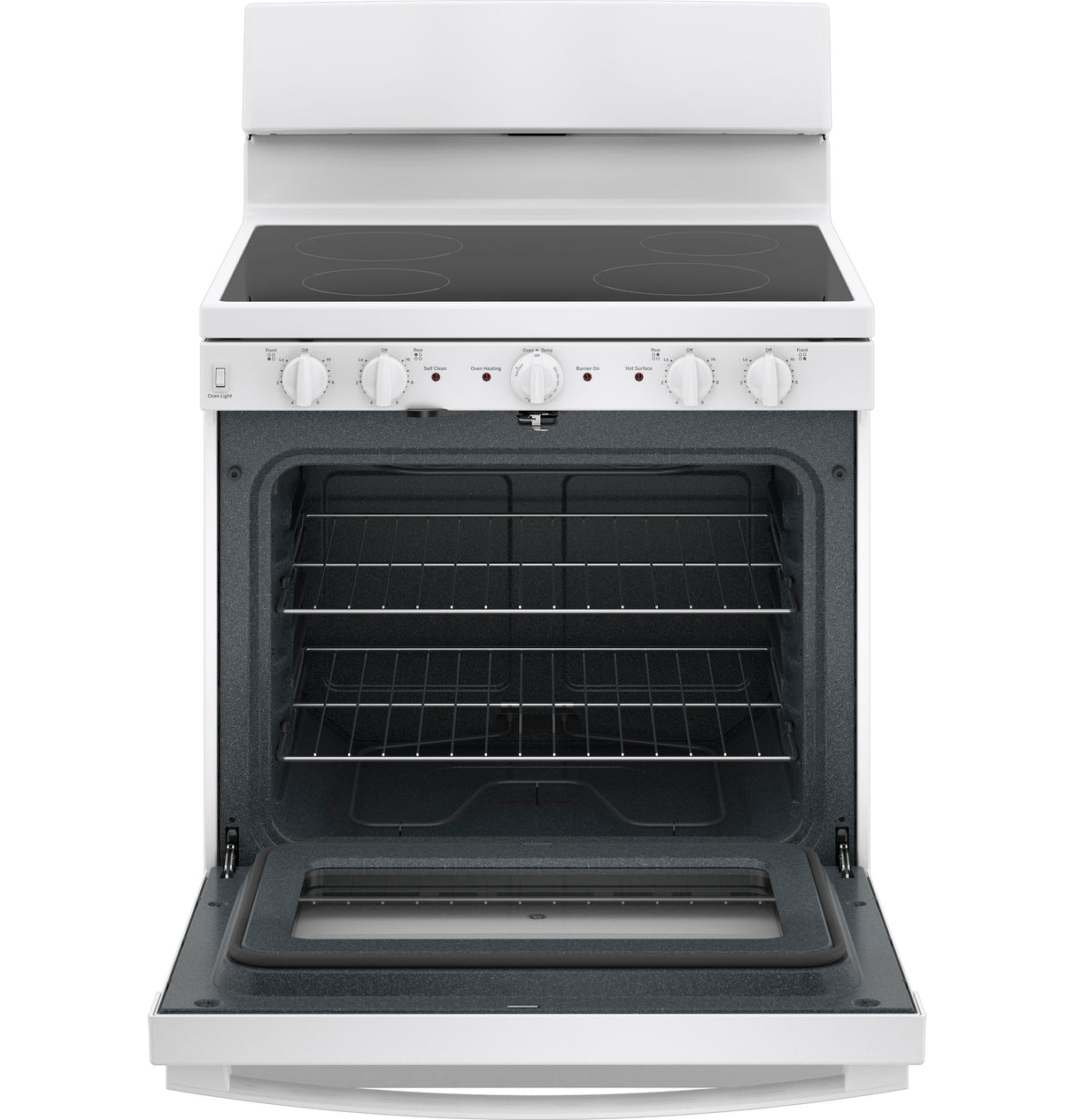 GE® ENERGY STAR® 30” Free-Standing Electric Radiant Smooth Cooktop Range JB480DYWW