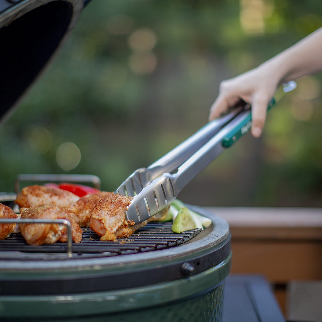 Stainless BBQ Tool Set with Wood Handles BGE-127686