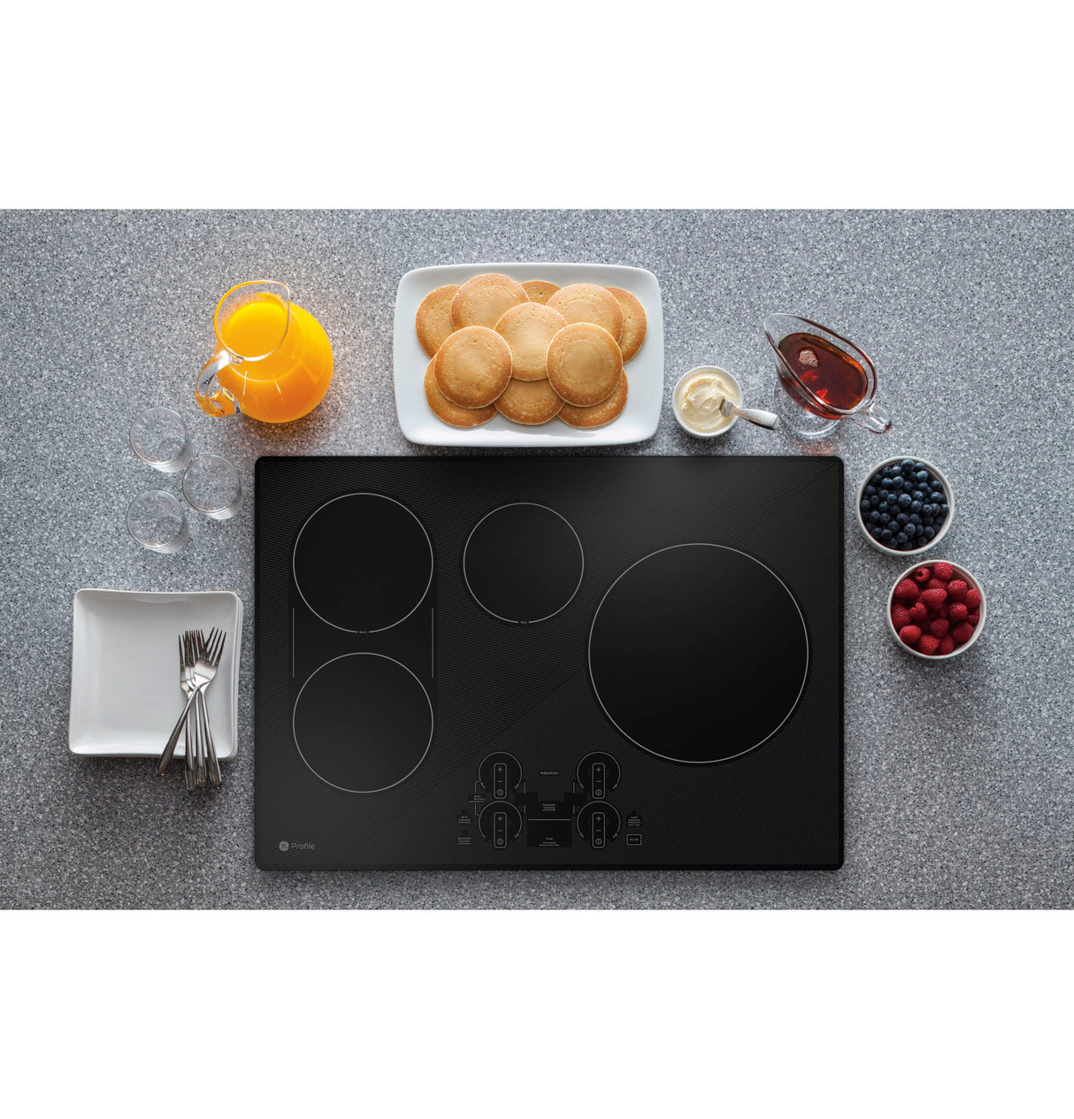 GE Profile 30" Built-In Touch Control Induction Cooktop PHP9030DTBB (S&D)