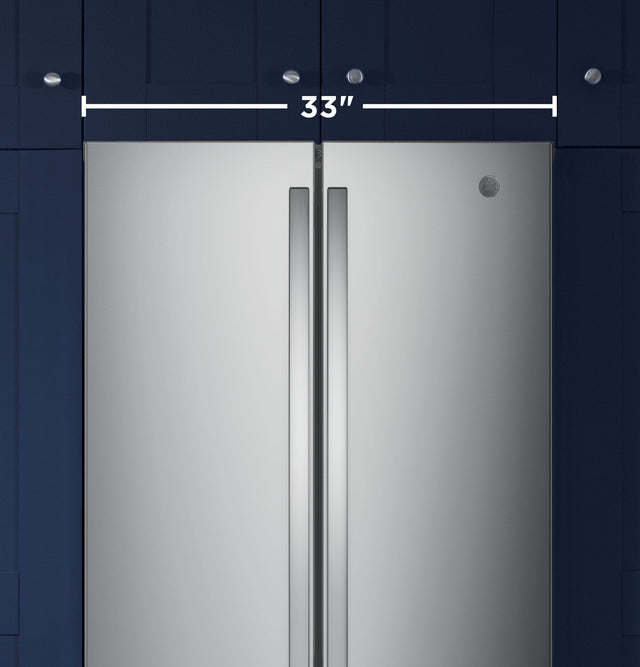 GE® ENERGY STAR® 24.7 Cu. Ft. French-Door Refrigerator GNE25JYKFS-Fingerprint Resistant Stainless Steel