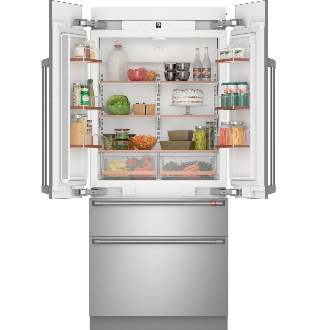 CAFE™ 36" Panel-Ready Integrated French-Door Refrigerator CIP36NK6ZII
