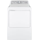 GE 7.2 cu. ft. Capacity aluminized alloy drum Electric Dryer with Sensor Dry GTD45EASJWS