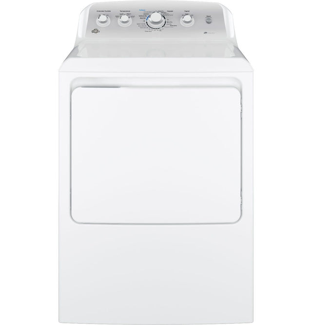 GE 7.2 cu. ft. Capacity aluminized alloy drum Electric Dryer with Sensor Dry GTD45EASJWS