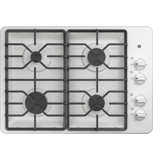 GE® 30" Built-In Gas Cooktop JGP3030DLWW