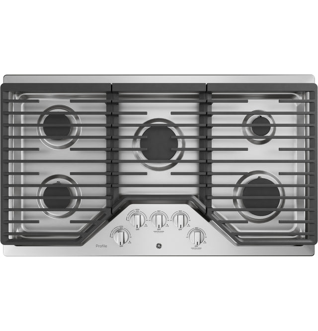 GE Profile 36" Built-In Gas Cooktop with Five Burners PGP7036SLSS-Stainless Steel