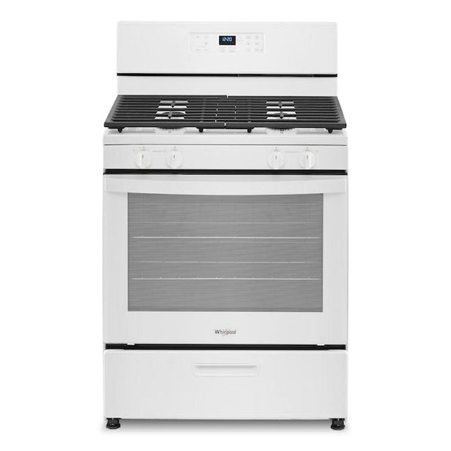 Whirlpool 5.1 Cu. Ft. Freestanding Gas Range with Broiler Drawer WFG320M0MW -White