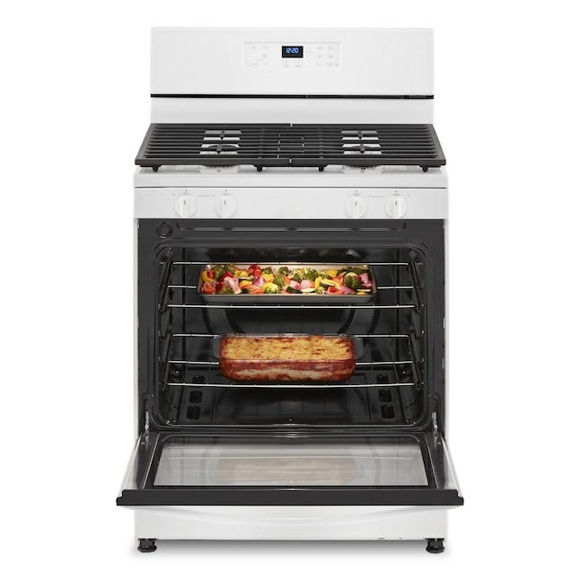 Whirlpool 5.1 Cu. Ft. Freestanding Gas Range with Broiler Drawer WFG320M0MW