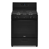 Whirlpool 5.1 Cu. Ft. Freestanding Gas Range with Edge to Edge Cooktop  WFG505M0MB- Black