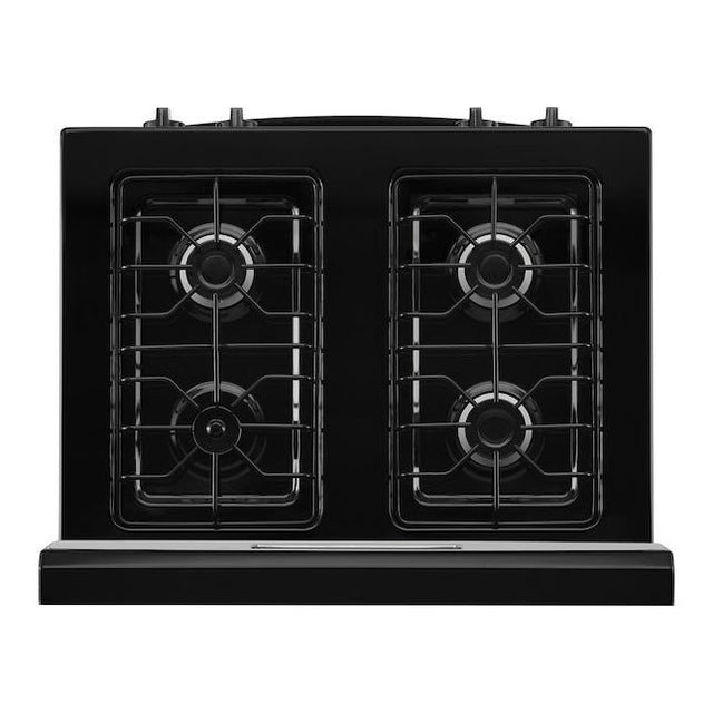 Whirlpool 5.1 Cu. Ft. Freestanding Gas Range with Edge to Edge Cooktop  WFG505M0MB- Black