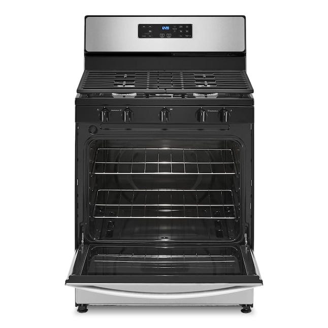 Whirlpool 5.1 Cu. Ft. Freestanding Gas Range with Edge to Edge Cooktop WFG505M0MS