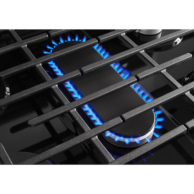Whirlpool 5.1 Cu. Ft. Freestanding Gas Range with Edge to Edge Cooktop  WFG505M0MB