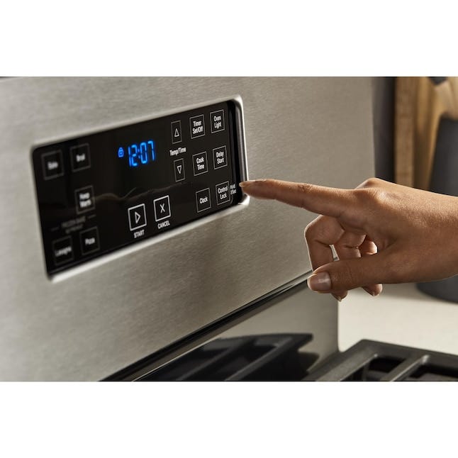 Whirlpool 5.1 Cu. Ft. Freestanding Gas Range with Edge to Edge Cooktop  WFG505M0MB