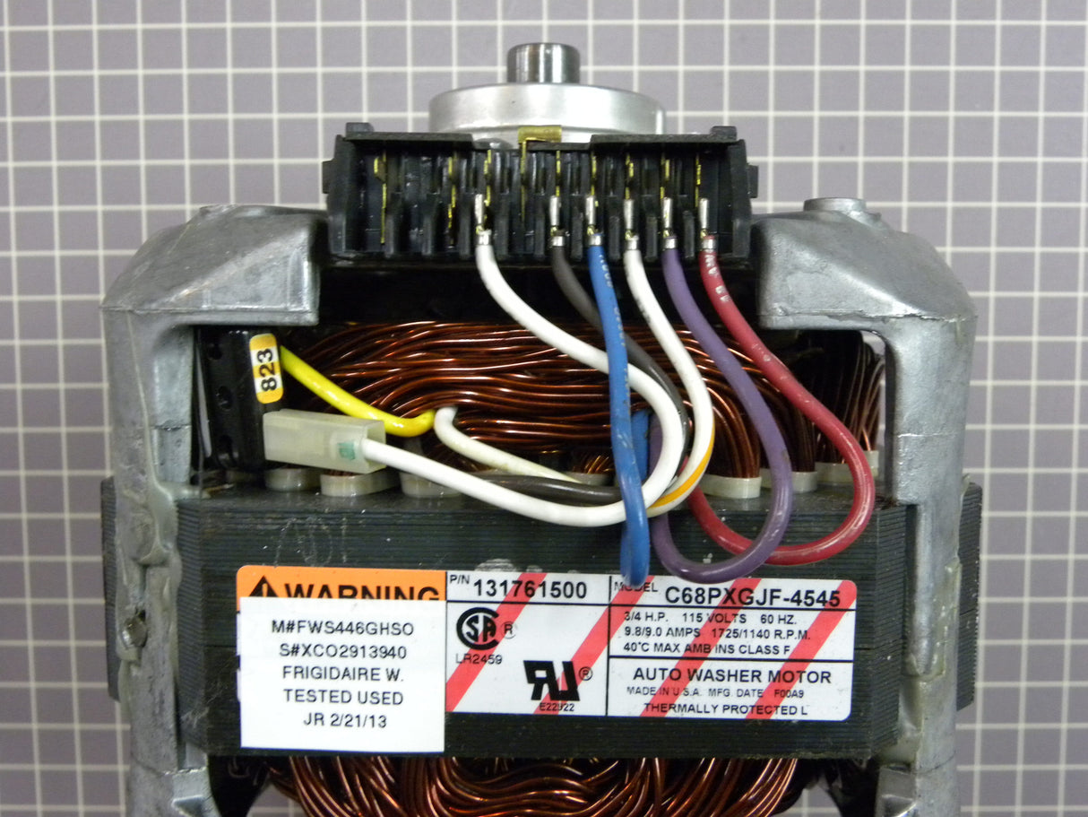 Motor W/ Pulley 3/4HP 2SP 131761500