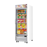 Reconditioned Everest Refrigeration 29 1/8" One Section Display Freezer w/ Swing Door - Bottom Mount Compressor, White Sides, 115v EMGF23