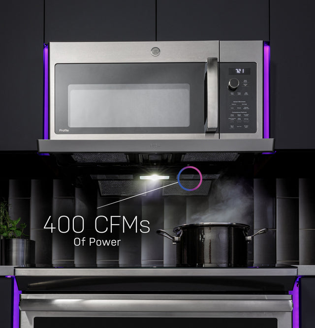 GE Profile™ 2.2 Cu. Ft. Over-the-Range Sensor Microwave Oven PVM9225RYSS