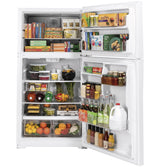 GE® ENERGY STAR® 21.9 Cu. Ft. Top-Freezer Refrigerator GTE22JTNRWW
