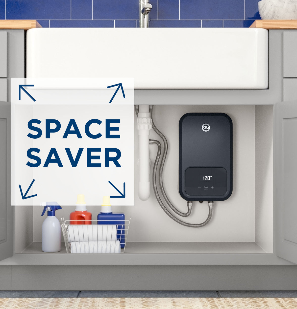 GE® Tankless Electric Water Heater GE08SNHPDG