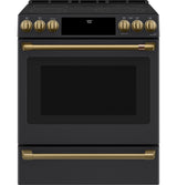 Café Front Control Electric Knobs and Handles - Brushed Bronze CXFCEHKPMCG
