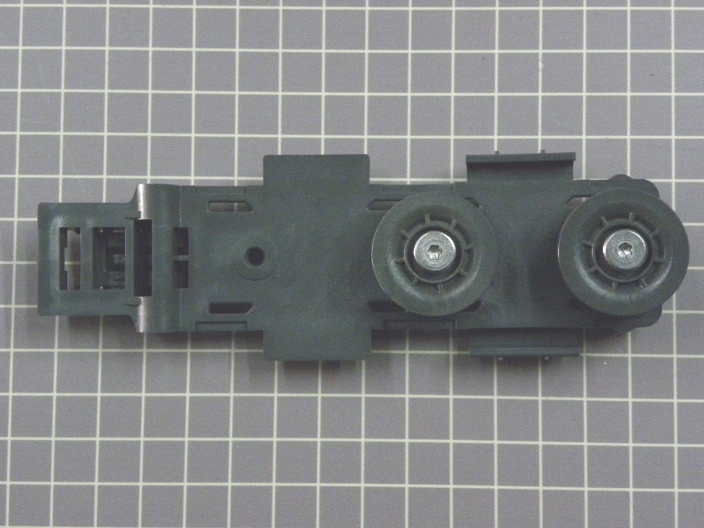 GE Dishwasher Upper Roller and Bracket Clip WD12X10445