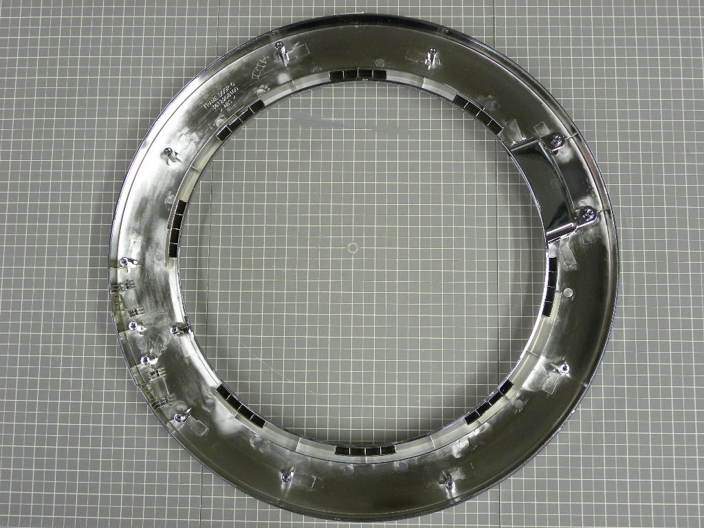 Crosley Dryer Outer Door Frame (Chrome) 3612208100